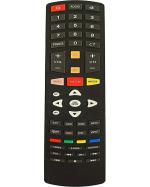 NixGlobal WORLDTECH1 Remote with NETFLIX YOUTUBE AMAZON Compatible with WORLDTECH 4K SMART LED LCD TV Remote Controller (Black)