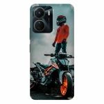 Voleano back cover for Vivo Y16, bike, Lovers, Riders, Love, Couple, Riders, cases cover