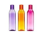 VM BOND Smart Plastic Water Bottles, Set of 3 (Rectangular Pattern, 1 Litre) Multicolor