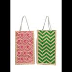 Sunvika House Jute Water Bottle Bag This Jute Bottle Bag can be Given as a Gift Bag or can be Used as Wine Bottle Gift Bag/Bottle Carry Bag/Water Bottle Cover- Multi 1