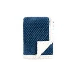 BUMTUM Super Soft New Born Baby Double Layer Blanket | Wrapper Sheet For Baby Boys & Baby Girls | Lightweight | Super Comfortable (100cm x 80cm, Navy)