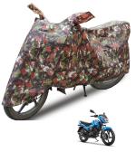 Auto Hub Waterproof Bike Cover Compatible with TVS Victor GLX -(Fabric:-Polyester, Color:-4x4 Jungle )