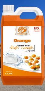 TRAYTEXT Dishwash with Orange for oil & washes off Kitchen Cleaner Dish Cleaning Gel 5L