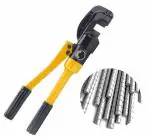 VOLTZ SC-16 Rebar Cutter Manual Hydraulic Rebar Cutter 8T Steel Rebar Cutting Tool Hand Rebar Cutting Machine for Cutting Steel Bar Range F4-16mm with Two Cutter Heads