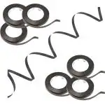 Zyozique 6 Curling Ribbon Shiny Balloon String Roll Gift Wrapping Ribbon for Party Festival Craft Decor - Black