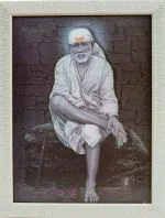 Elegance Saibaba 5d Picture Photo Frame - 13.5 X 17.5 Inch