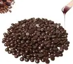 JINPRI Hard Wax Beads for Hair Removal Our Strongest Blue Bikini Babe for Brazilian, Underarms, Back and Chest. Large Refill Pearl Beads for Wax Warmers(CHOCOLATE)