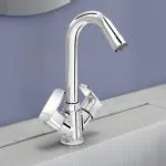 Plantex Basin Mixer/Hot and Cold Water Mixer for Bathroom/Bathroom Accessories (Saga-Chrome)