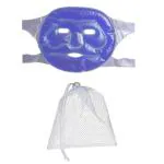 EcommerceHub Cold Hot Gel Face Mask - Reduce Puffy Dark Circles Bags Under Eyes Migraines Stress Relief, Leak Proof Design with Adjustable Strap, 1 PC, Blue Color with Storage Bag