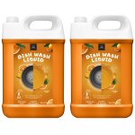 BLISS & BLUSH Dish wash Liquid orange 10Liter Leaves No Residue, Grease Cleaner for All Utensils, Concentrated Dishwash Liquid Kitchen Soap