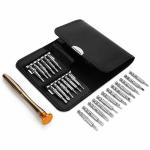 PERFECT TECH 25 in-1 Precision Screwdriver Tools Kit Set | Multi Pocket Repair Tool Kit | Heavy Magnetic Repair Kit with Portable| Mobiles | Laptops | Electronics |Spanner Screwdriver Bit Small Machin | Bosch Electric Screwdriver Taparia