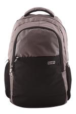 Easy Travel Laptop Backpack, 22 Ltr Baggage, 3 Organized Compartments, Adjustable Padded Straps, 5 Heavy Duty Zippers, Loop, Easy Access Pockets For College Bag Office Bag Gym Bag (Grey Black)