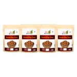 90's MILL Hing Jeera Roasted Chana, Snack and Namkeen Bhuna Chana with Hing & Cumin | Roasted Masala Chana | Guilt Free & Healthy Snack | Sand Roasted & Oil Free Rich Protein Snacks-850g*4Pack