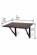 Davenport Wall Mounted Table Study/Office/Work Foldable Laptop Table Large Wall Mounting Table for Home Office Portable Wall Foldable Multipurpose Table (16X32 Inches (Brown)