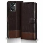 Mobiclonics Dual Colour Flip Cover for OnePlus Nord CE 2 5G - Coffee&Brown
