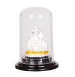 SILVERSPOT JEWEL 999 Pure Silver Beautiful VIGRAHAM Murugan/Subrahmanya Swamy/Kartikey with Acrylic Base Idol/Statue/Murti for Pooja Gift Item for Auspicious Occasion/Car Dashboard