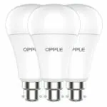 OPPLE 3 Star Cool Daylight B22 LED V7 Bulb for Home / Office, Pack of 3