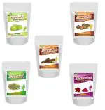 Naturehut Amla, Bhringraj, Aritha, Brahmi and Hibiscus Powder Hair Care Combo Pack of 5|100 grams