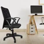 WHITE CLOUDS ENTERPRISE Sonic II Mesh Medium Back Office Chairs Work for Home, Ergonomic Chairs in Grey & Black (Do-it-Your -Self)