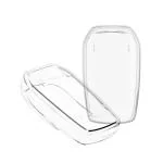 Ashar KeyHub Clear TPU Key Cover Compatible with Toyota: Fortuner, Hilux, Innova Crysta, Fortuner Legender, Innova HyCross, Land Cruiser 2B/3B Smart Key