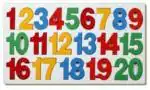 JSR Counting Tray Puzzle - 1 to 20, Multi Color