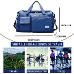 HAORTEX travel bags for women packing cubes for travel cabin suitcase duffle bags dopp kit samsonite luggage sale luggage bag ship luggage luxury luggage luggage shipping services (BLUE)