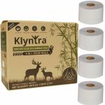 Klyntra 100% Recycled Tissue Toilet Rolls 4 in 1 Pack - 300 Pulls each 2 ply - Eco Friendly - Zero Plastic Packaging
