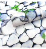WOLPEP Sea Stone White Vinyl Self Adhesive Wallpaper