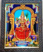 Framtastic Kanchi Kamakshi Amman Photo with Rectangular Photo Frame