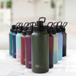 The Better Home Army Green Stainless Steel Insulated Water Bottle 1 Litre