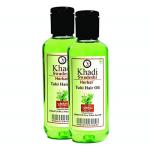 Swadeshi Herbal Tulsi Hair Oil to strengthen Hair Roots-Control Dandruff & Stops Hair Loss- Pack of 2