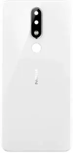 FRIENDZZWORLD White Glass Back Panel For Nokia 5.1 Plus
