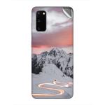 GADGETSWRAP Printed Vinyl Skin Sticker for Samsung Galaxy S20 - time lapse photography of curved road with vehicles passing