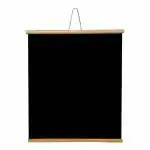 Saawariya Study Point Non Magnetic Wall Hanging Roll up Wooden Black Board for Child and Teaching (3x2 Feet)