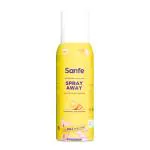 Sanfe Painless & Detan Hair Removal Spray Crean - 112ml | For Chest, Legs, Arms & UnderArm | Removes Hair in 10 Minutes with Skin Detan | Orange Peel, Aloevera, Vitamin E & Niacinamide