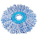 Primeway Polyester Absorbent Microfibre Mop Head Refill, 38cm, 130g, Blue