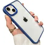 INNOPACE Stylish and Elegant Safe Back Cover for iPhone 14 Plus | Blue