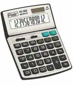 Flair FC 500 Desktop Calculator | 12 Digits Calculator | 112 Steps Check and Correct | Dual Power and Auto Replay