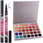 URBEN QUEEN-jacqueline hill eyeshadow Eyeshadow the Hill Palette + 2 PC 36 H EYELINER WATERPROOF ( 3 ITEM IN THE SET )