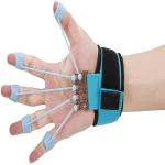 Shopeleven Finger Gripper Strength Trainer Forearm Exerciser Hand Yoga Resistance Band Exerciser Climbing (Pack of 1, Color may Vary)