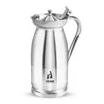 Dhara Stainless Steel Welcome Water Pitcher with Lid 2 Liters | Food Grade | Rust Proof | Easy to Pour | Steel Serving Water Jug