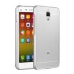 Gorogue Silver Metal Back Case Cover For Mi 4I