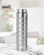 Unify 1000ml Mars Stainless Steel Water Bottle Perfect for Office, Home & Travel | Leak-Proof | Steel Bottles for Fridge -1 Litre (Pack of 1)