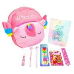 Parteet Multicolor Unicorn Stationary Set Combo ,Pack of 9