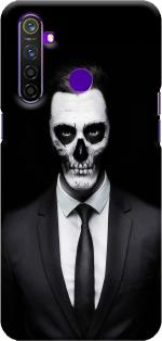 CustomEra Realme 5 Pro Multicolour Skeleton in A Suit Design Polycarbonate Hard Case Back Cover