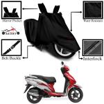 Kedit TVS Wego Motorcycle Bike Scooty Cover Black Colour Water Resistant - UV Protection & Dust Proof Imported Fabric Quality,Sun Protection,Weather Bike - Scooty Two Wheeler Body CoverTVS Wego