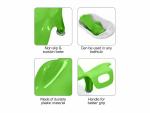 Sunbaby Green Anti Slip Baby Big Plastic Bathtub with Non Slip Suction Bath Toddler Seat Sling
