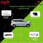 FALCON CAR EXTERIOR PREMIUM PIANO BLACK ACCESSORIES COMBO KIT FOR ERTIGA 2018