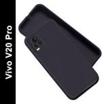 XOVO Back Cover for Vivo V20 Pro (Black, Pack of 1)