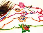 Kavim Dora, Sin chan, Pepa Pig, Motu Patlu, Bheem cartoon rakhi for Kids